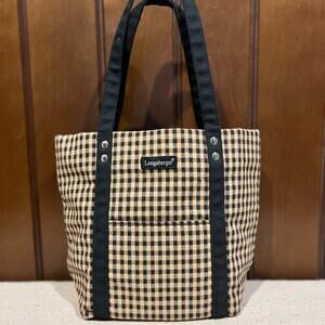 Longaberger Checkered Small Tote Bag